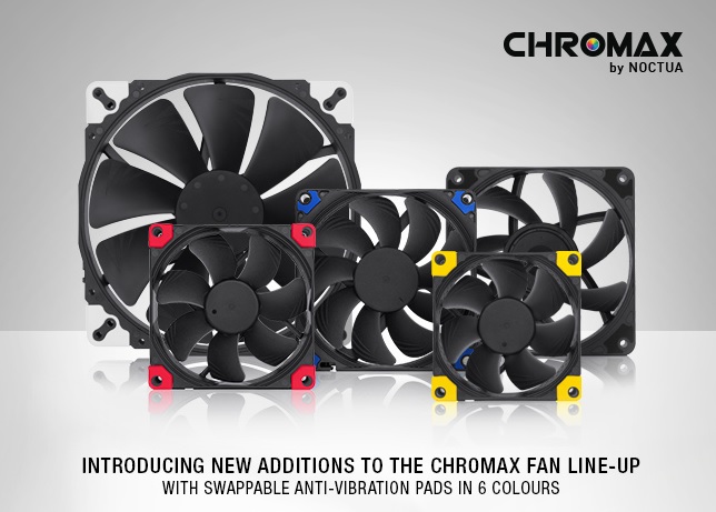 Noctua presents new chromax line fans and accessories