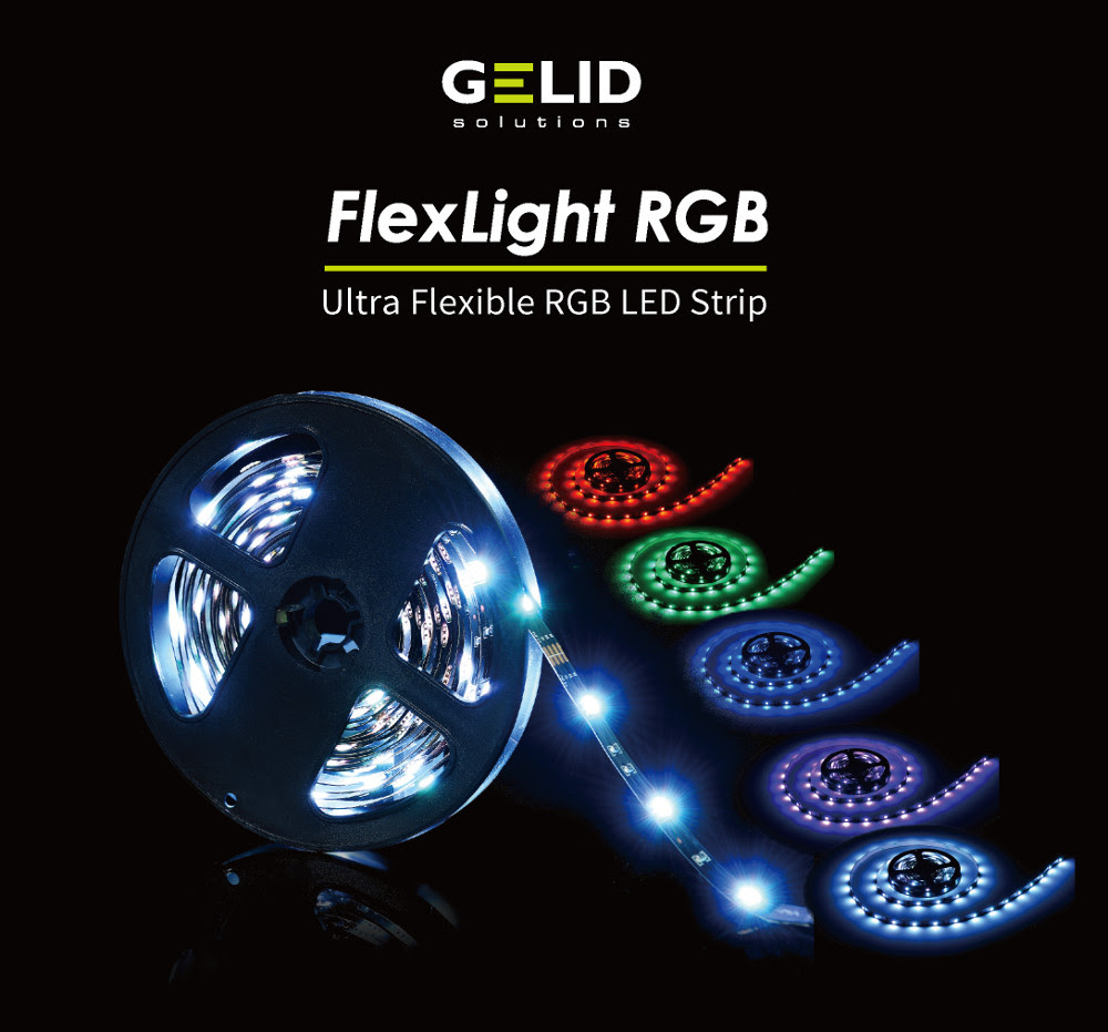 Gelid Announces FlexLight RGB – Ultra Flexible RGB LED Strip