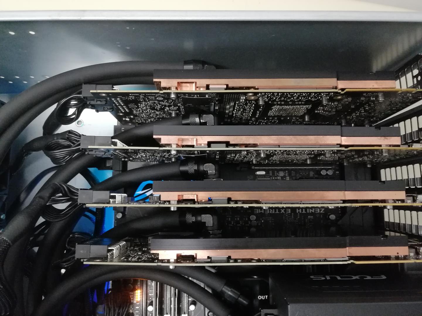 4x RTX 2080TI close look