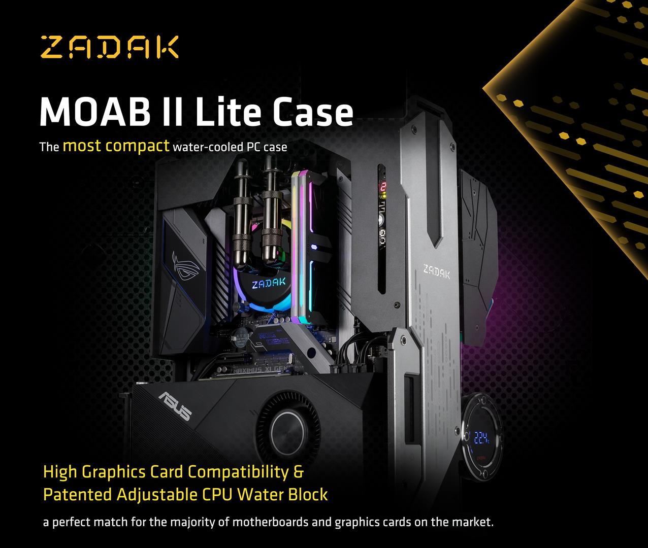 ZADAK Announces a New Flagship Compact Water Cooled PC with the MOAB II ELITE