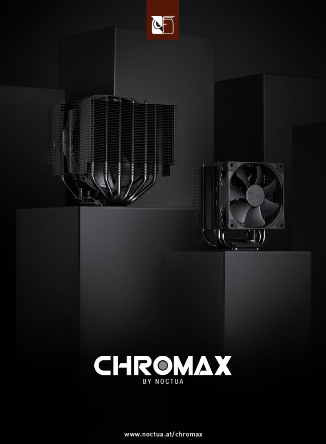 Noctua expands chromax.black line of CPU Coolers