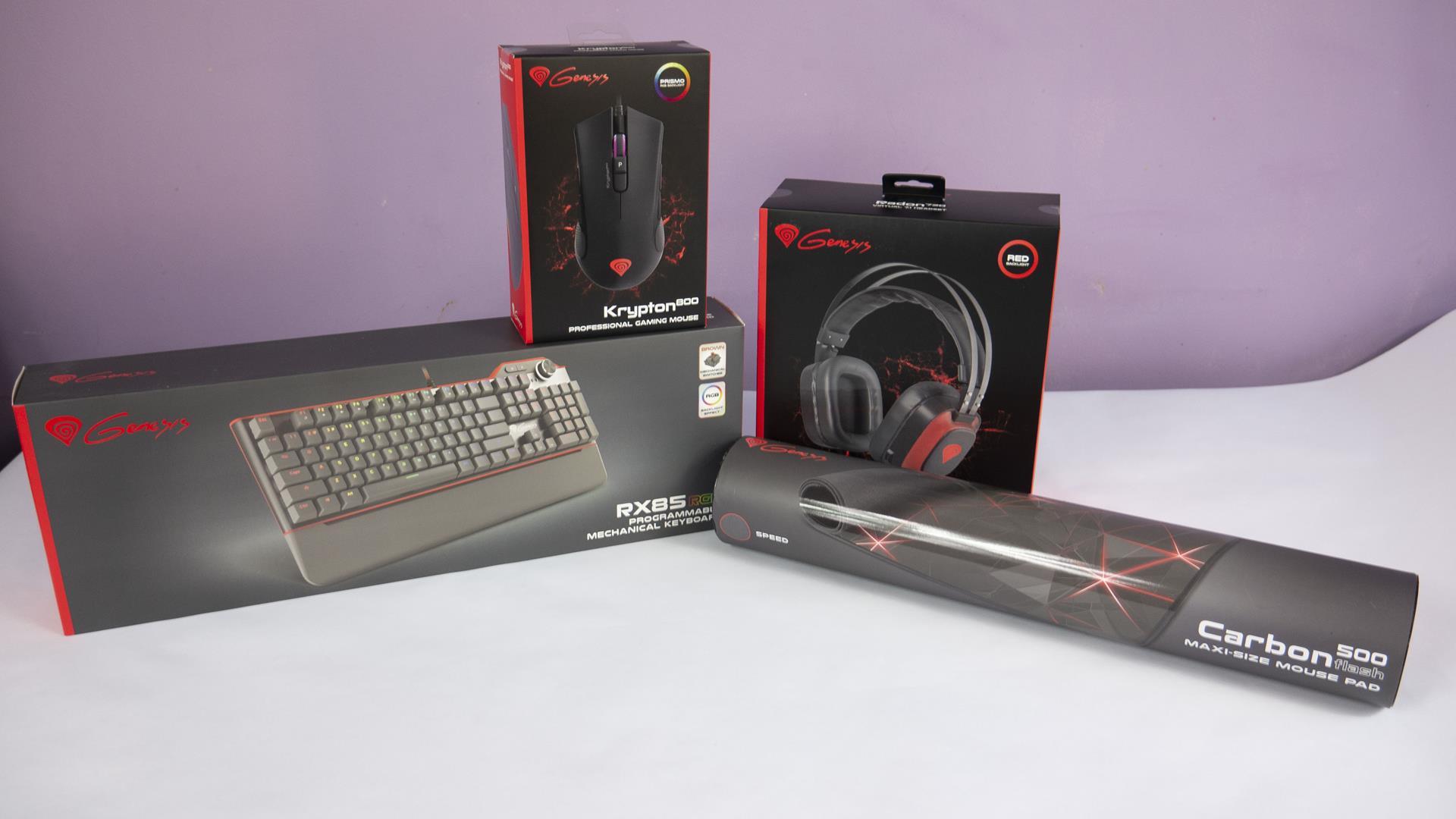 Genesis Peripherals Review: Krypton 800 – Radnon 720 – RX85 RGB – Carbon 500