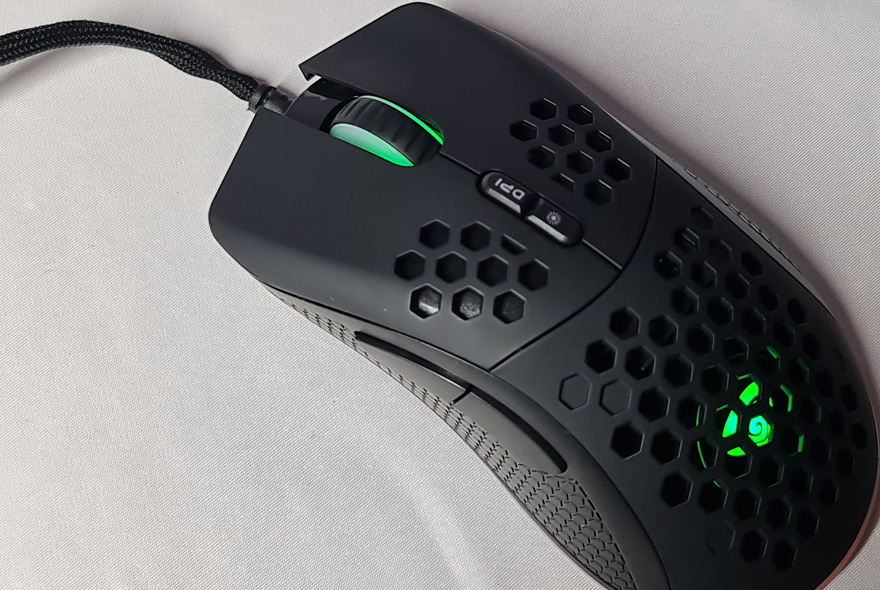 Genesis Krypton 550 Ultralight Gaming Mouse top down