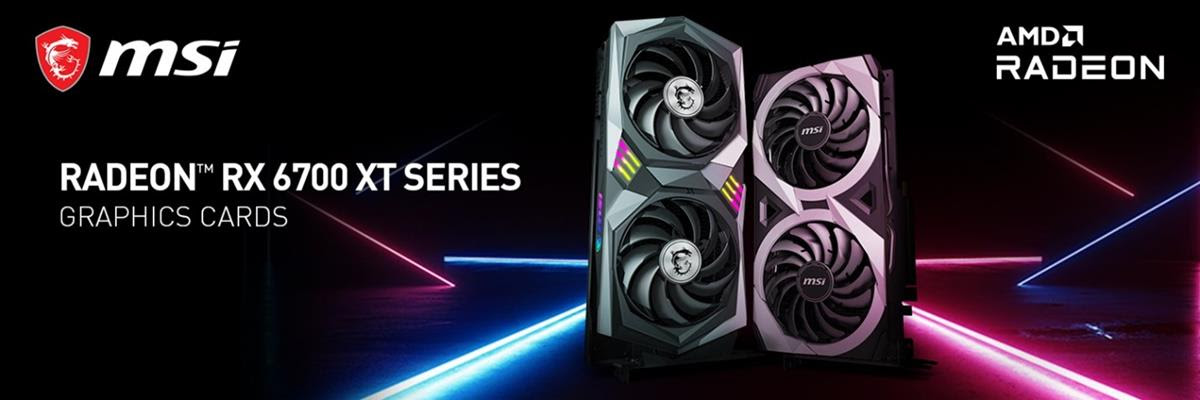 MSI unveils custom Radeon RX 6700 XT graphics cards