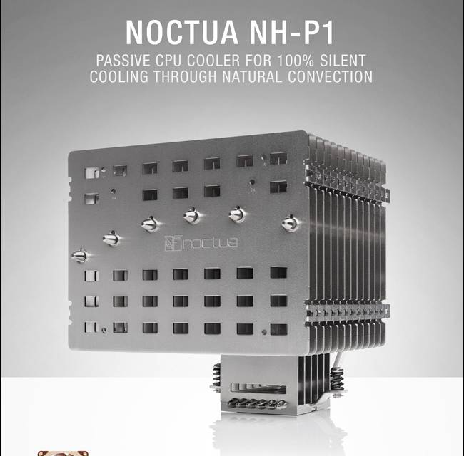 Noctua introduces NH-P1 passive CPU cooler and LS-PWM fan for semi-fanless systems