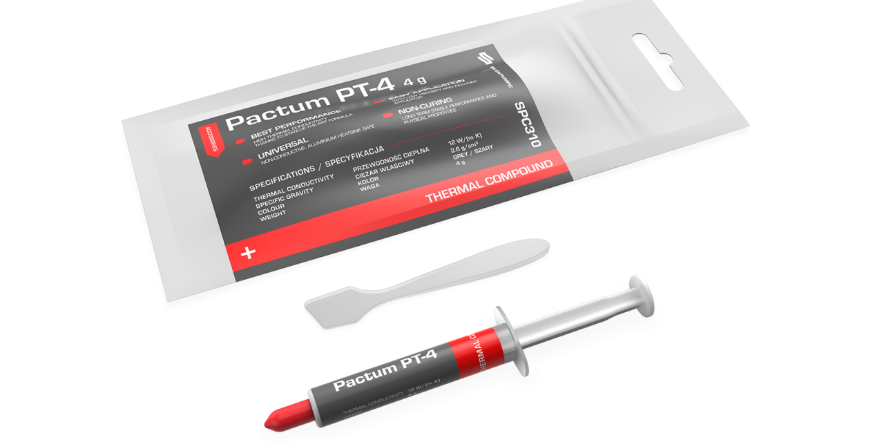 SilentiumPC Releases Pactum PT-4 Thermal Paste