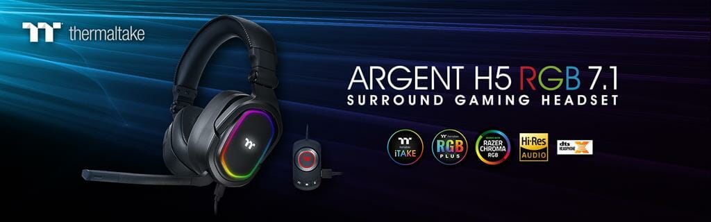 Thermaltake Announces ARGENT H5 RGB 7.1 Surround Gaming Headsets now Available for Purchase 1