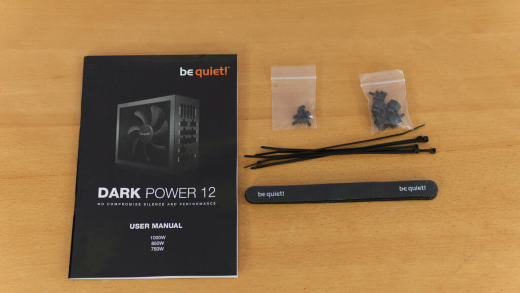 be quiet DARK POWER 12 750W PSU accessories