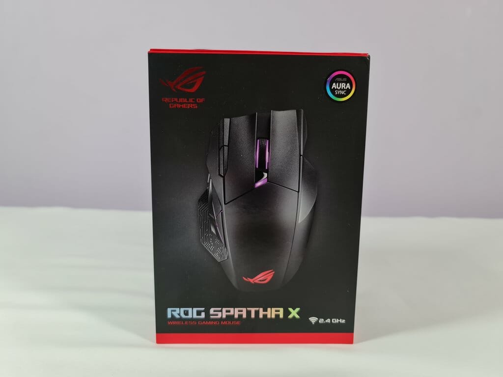 ASUS ROG Spatha X Wireless Gaming Mouse box front 