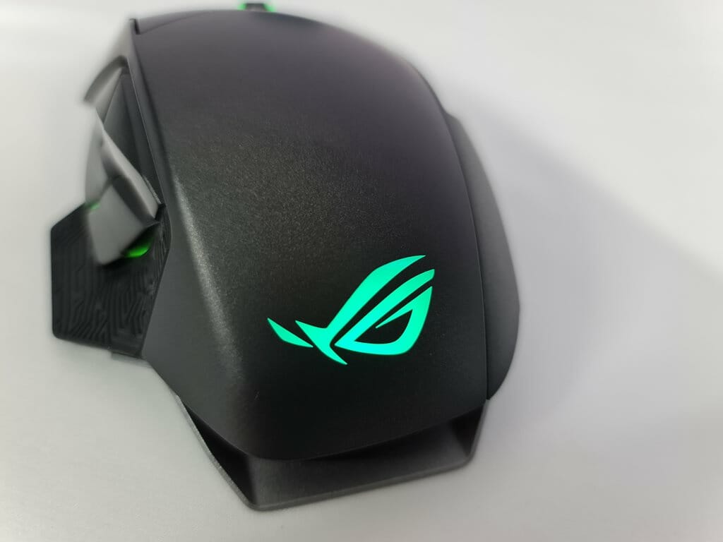 ASUS ROG SPATHA X WIRELESS GAMING MOUSE rgb logo