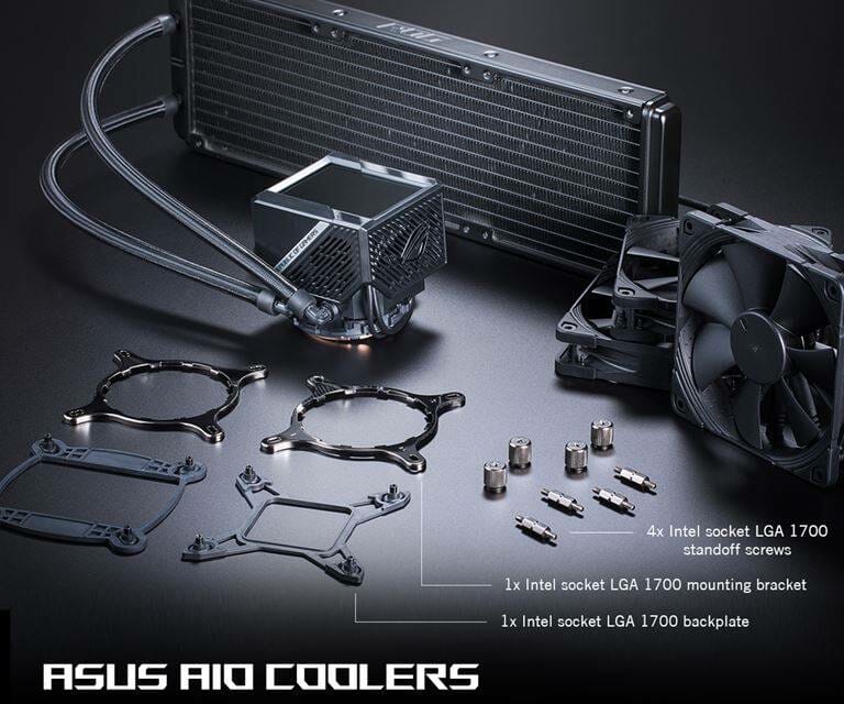 ASUS AIO Coolers Support 12th Generation Intel Core Processors
