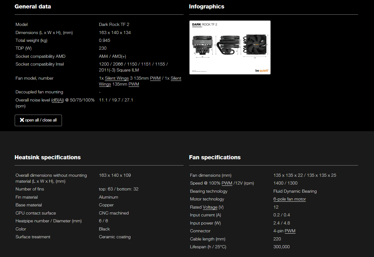 Dark Rock TF2 specs