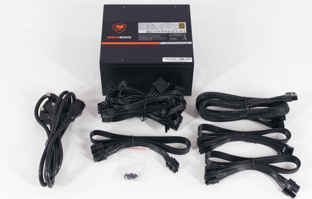 Cougar GEX 650W Power Supply and cbales