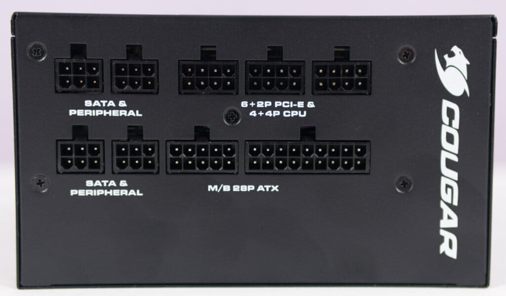 GEX 650W modular cable inputs