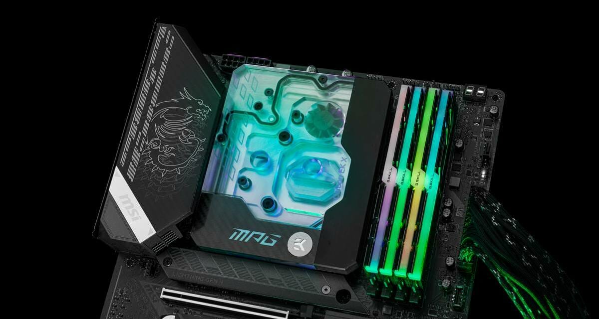 EK Launches a Stand-Alone Momentum Monoblock for the MPG Z590 Gaming Carbon Motherboard