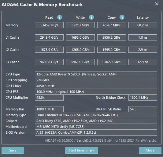 Patriot Viper Steel RGB 3600MHz DDR4 Memory Review 14 aida