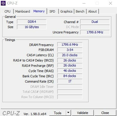 Patriot Viper Steel RGB 3600MHz DDR4 Memory Review 13 cpu z 16gb