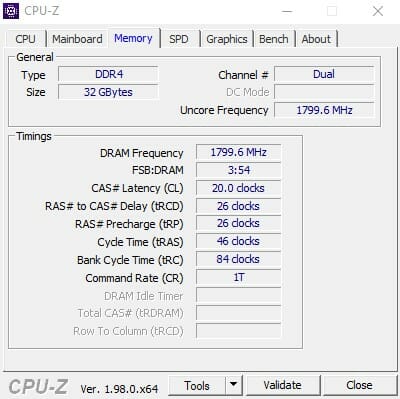 Patriot Viper Steel RGB 3600MHz DDR4 Memory Review 20 cpu z