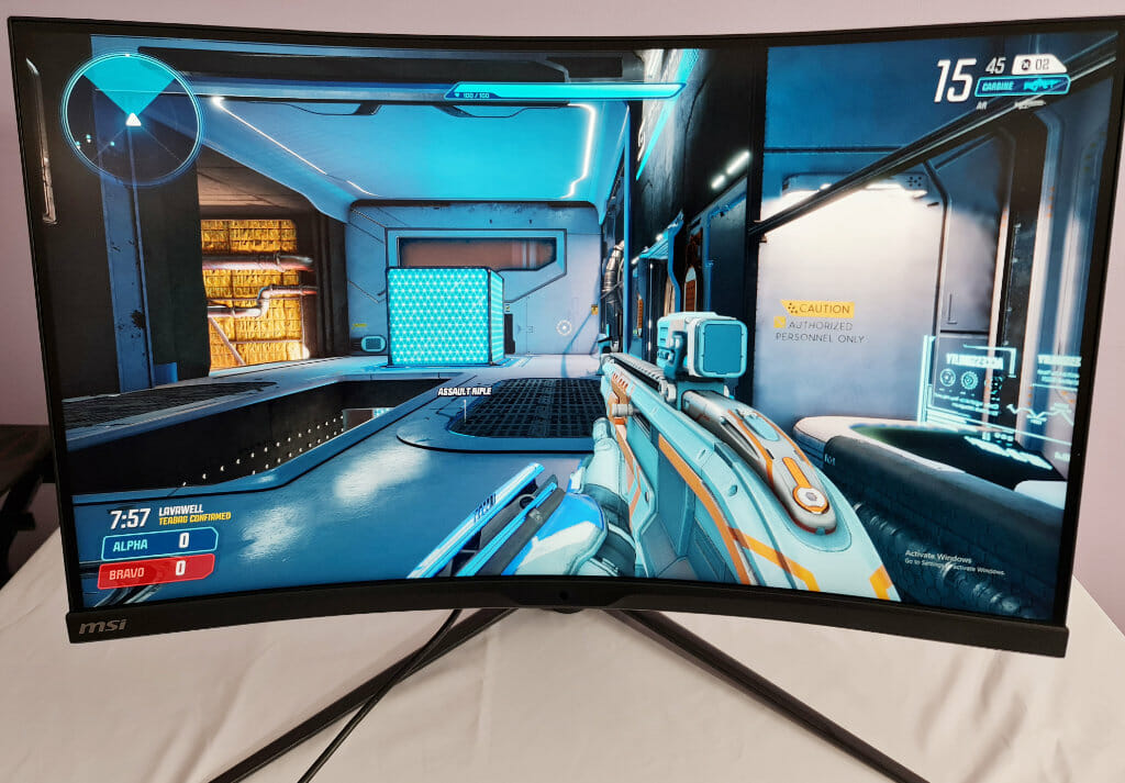 MSI MPG ARTYMIS 323CQR Curved Gaming Monitor Review splitgate