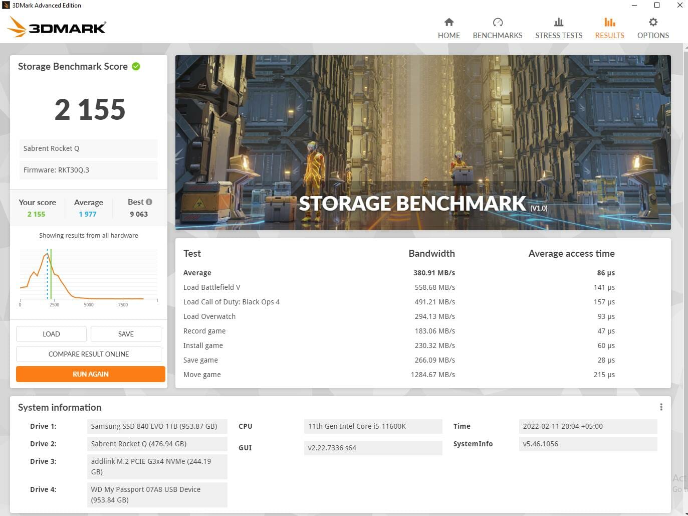 3DMark Storage