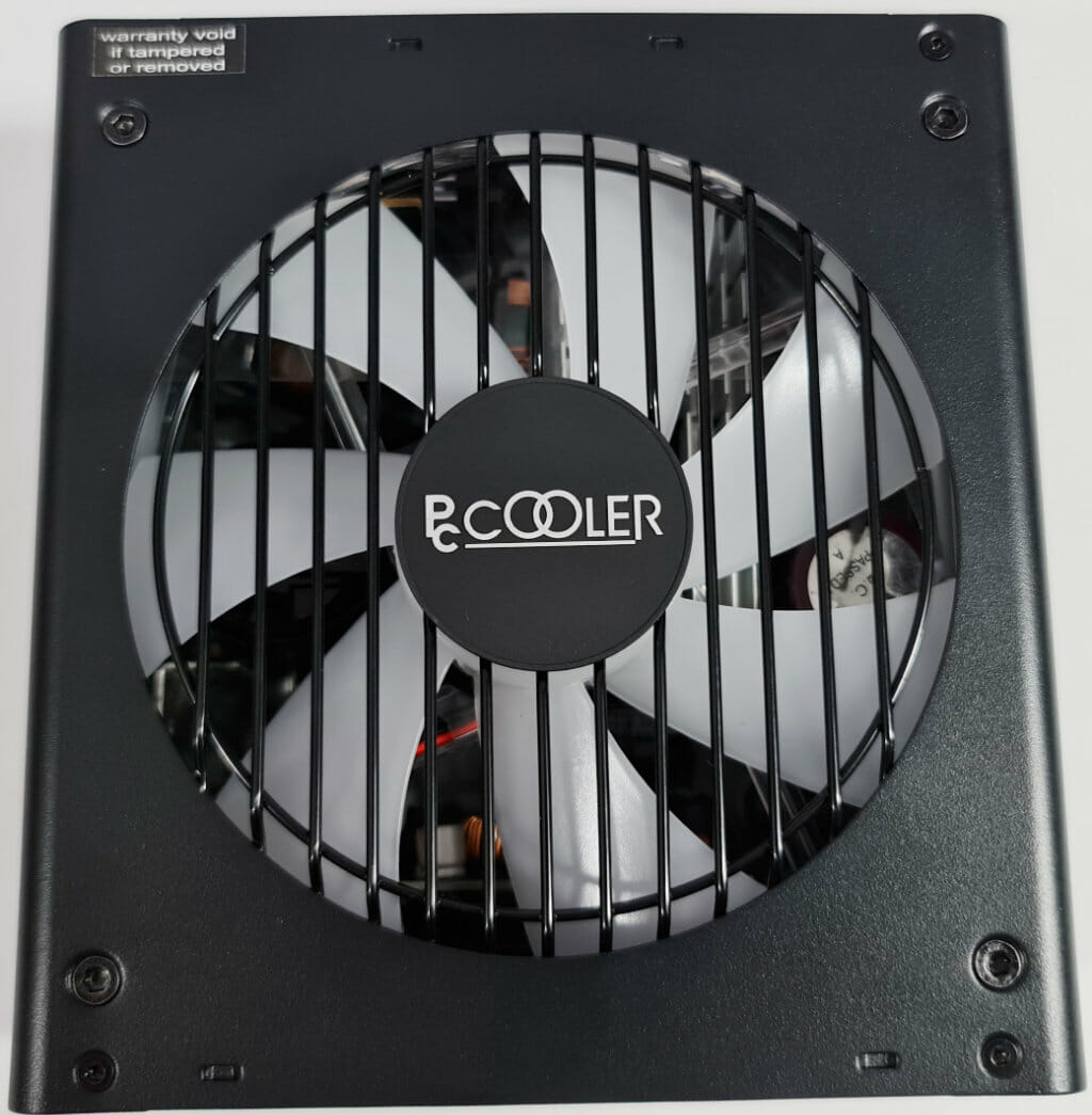 PCCOOLER GI P 650W 7D RGB PSU REVIEW fan non rgb