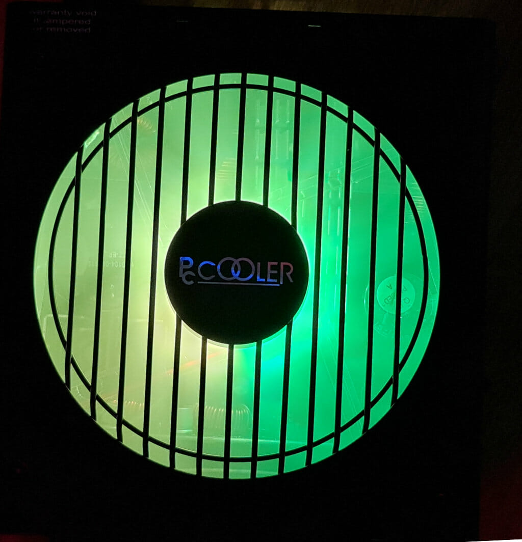 PCCOOLER GI P 650W 7D RGB PSU REVIEW rgb fan 2