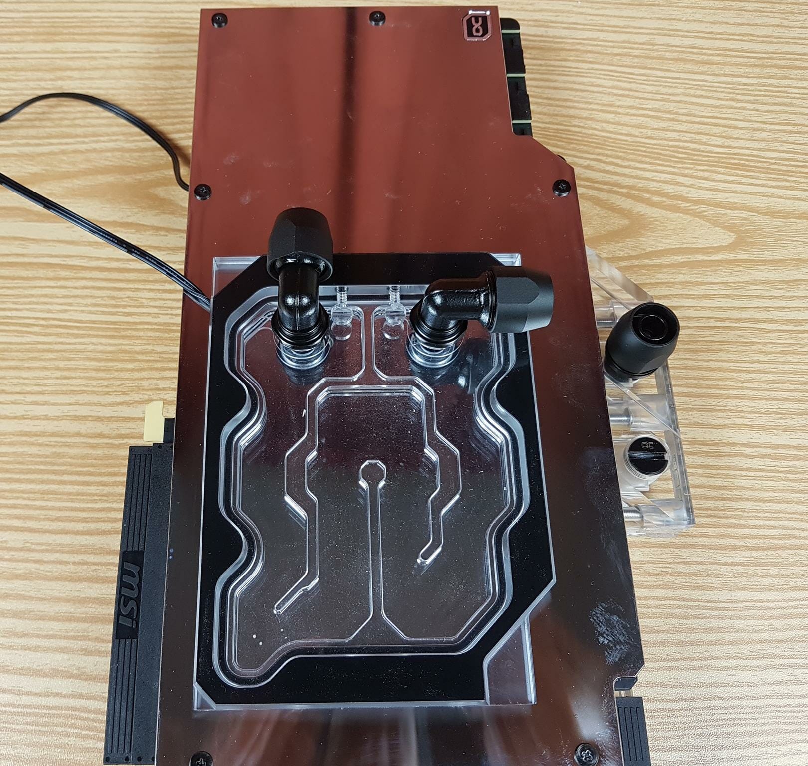 Alphacool Eisblock Aurora GPX-N: Waterblock Per RTX 4080 Suprim Con Backplate, Acrilico Trasparente