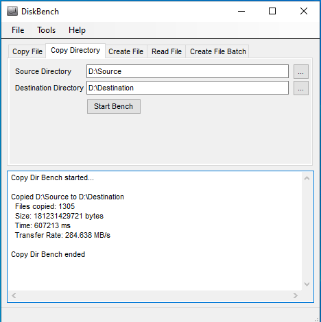 DiskBench CopyDir