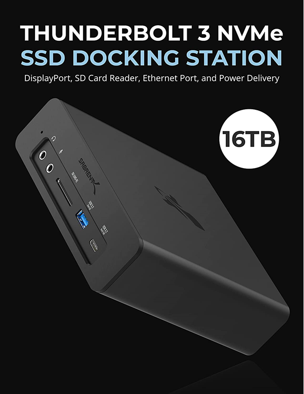SABRENT has released DS-SKRT-D16TB Thunderbolt 3 based Docking Station for Content Creators and Power Users 12 Sab 2