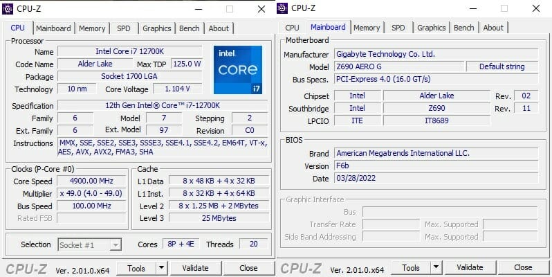 CPUZ CPU