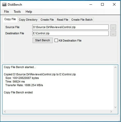 DiskBench Copy File 1