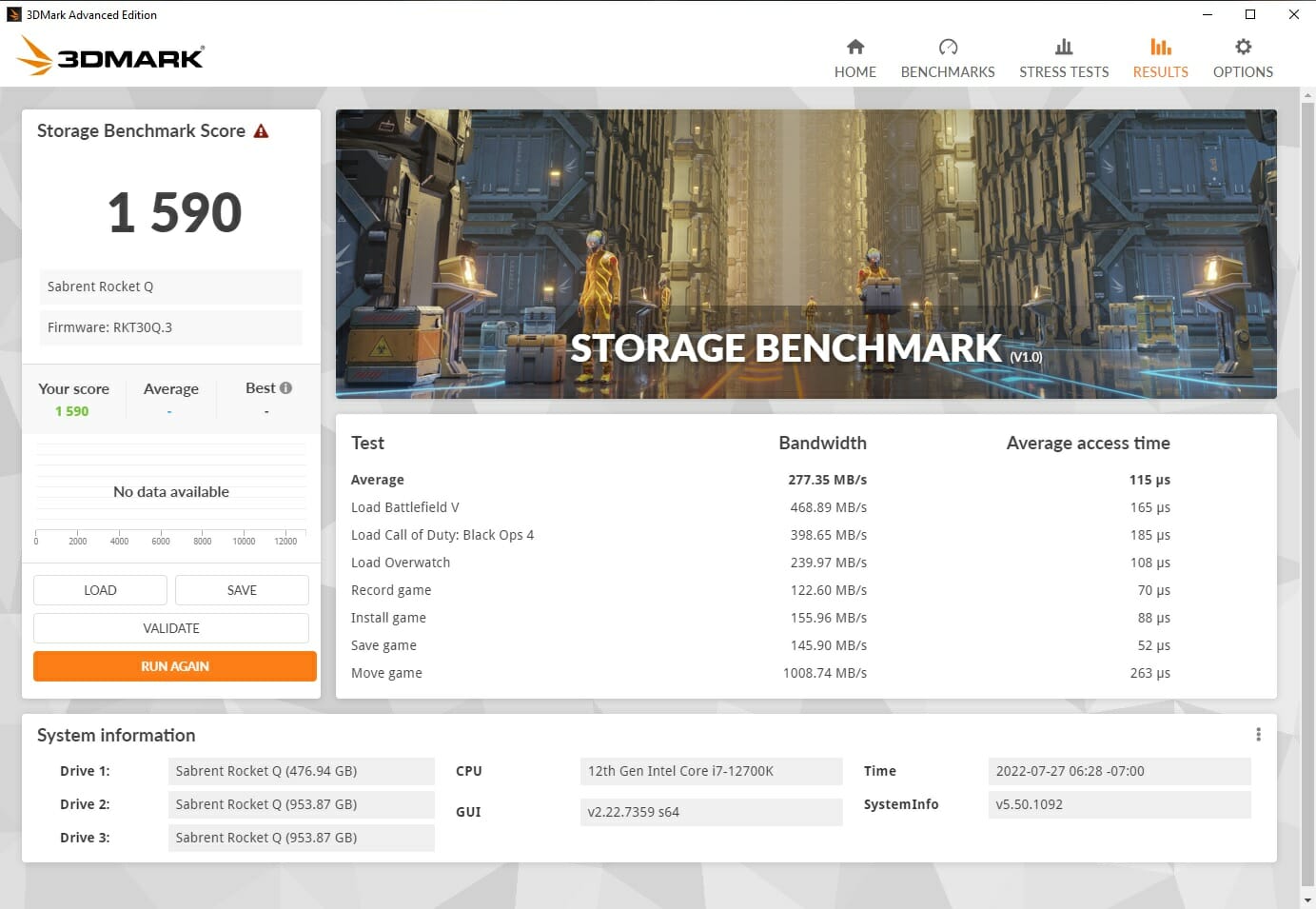 3DMark Single