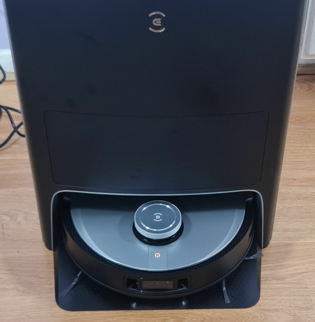 ECOVACS DEEBOT X1 OMNI robot docked