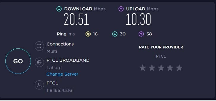 Ethernet Speed