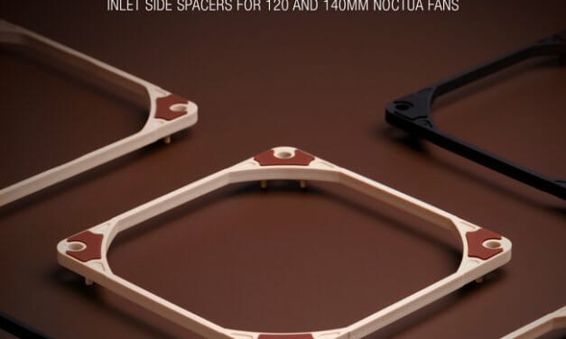 Noctua introduces NA-IS1 inlet spacers for suction applications and NA-SAVG2 gasket set