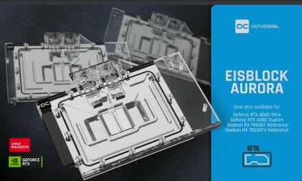 Alphcool Releases Eisblock Aurora Water Cooling Backplates For NVIDIA And AMD GPUs