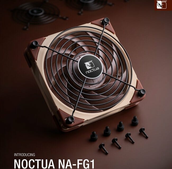 Noctua introduces NA-FG1 fan grills with offset push-pin mounting