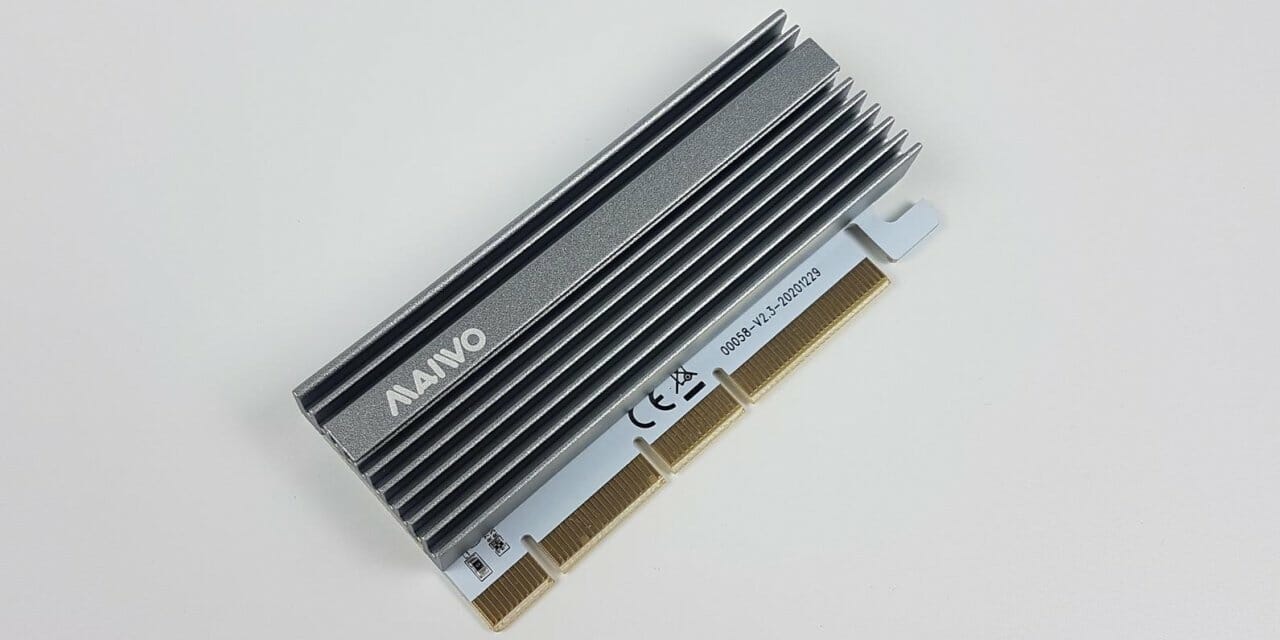 MAIWO KT058 RGB PCIe x16 to NVMe Adapter Card Review