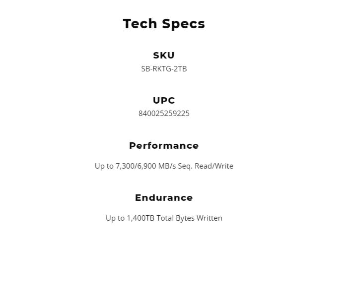 Specifications