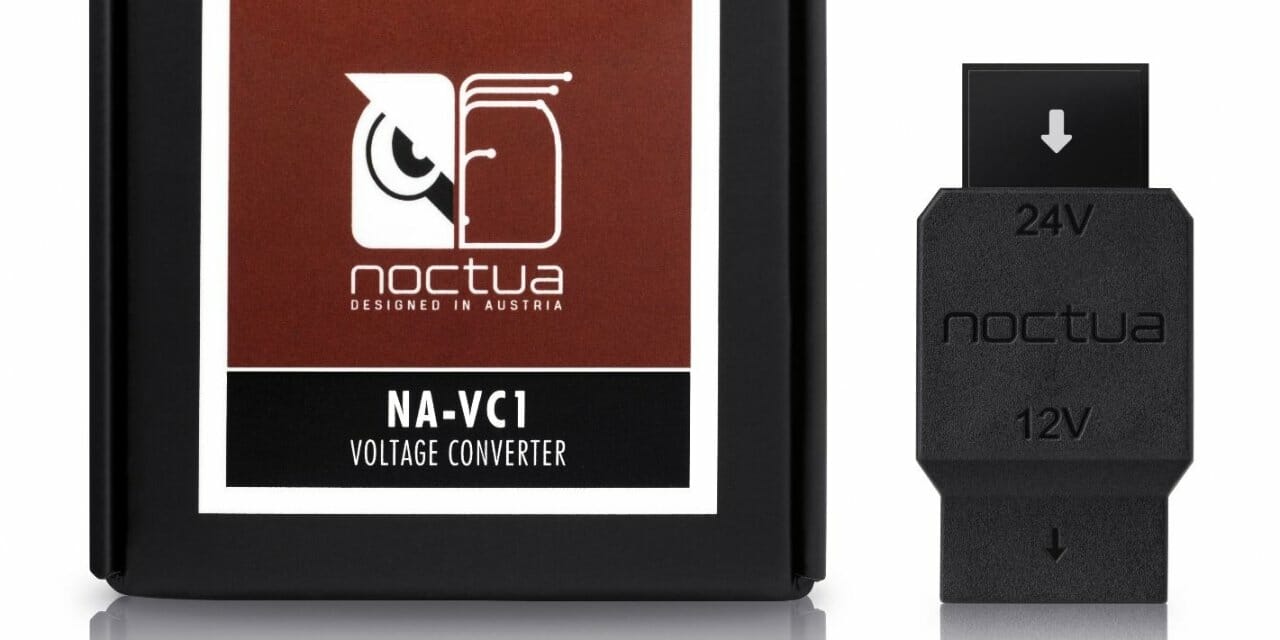 Noctua presents NA-VC1 24V DC to 12V DC step-down voltage converter