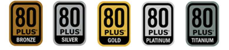 80 Plus rating stickers 