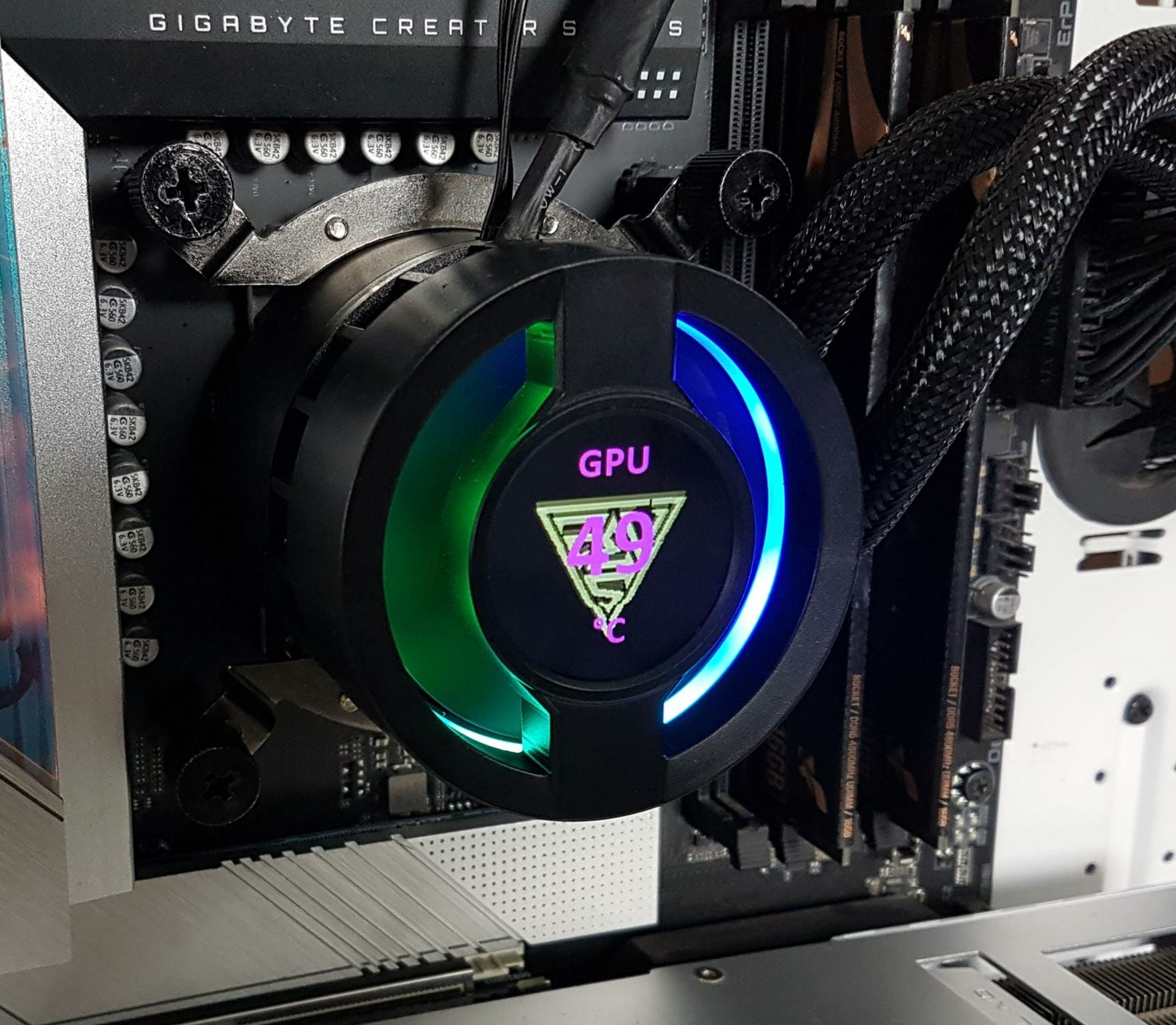 GAMDIAS CHOINE P3 360U CAST GPU Temp