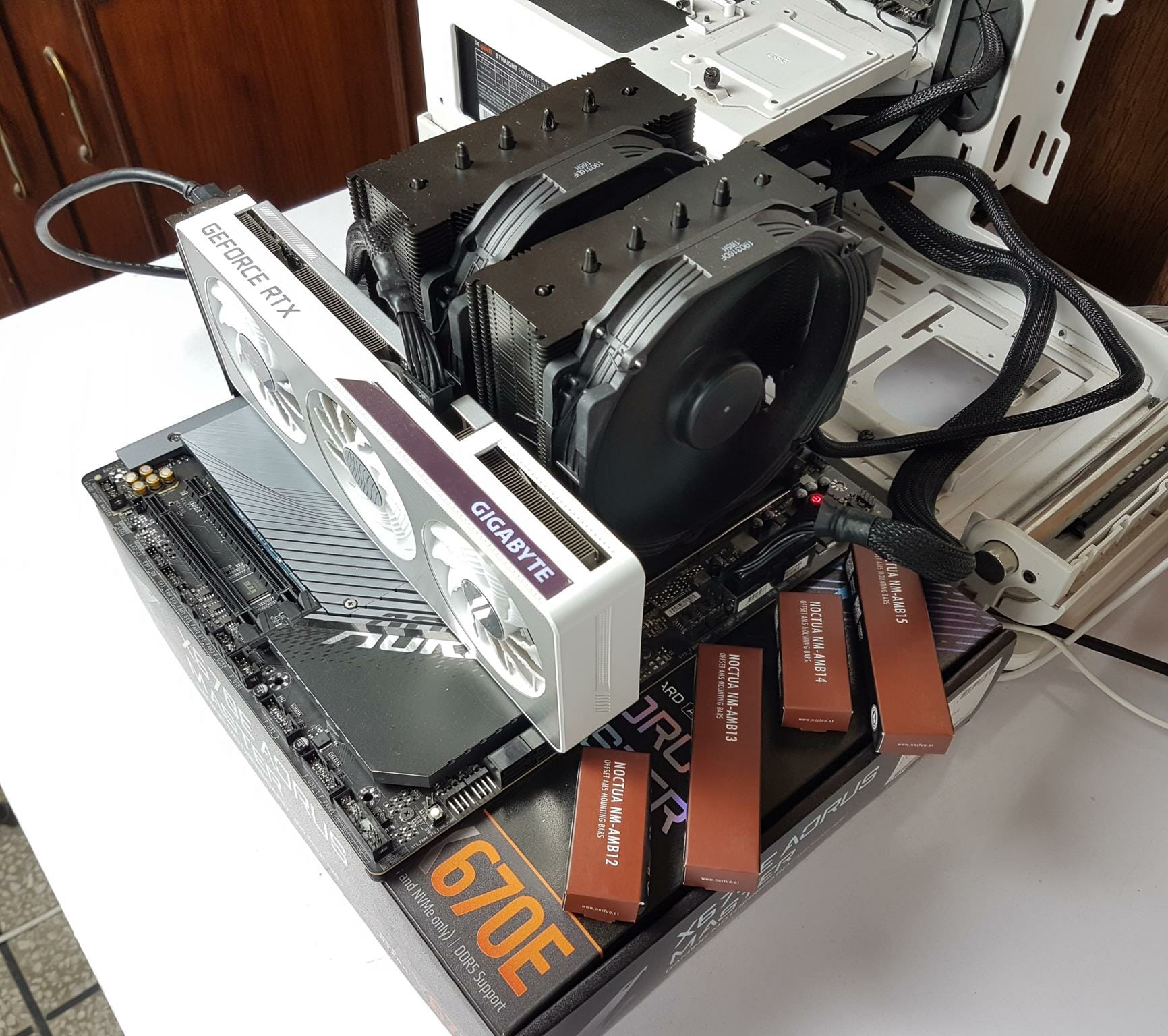 Noctua AM5 Offset Mounting Brackets Test Bench 1