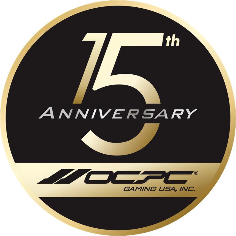 OCPC GAming 15th anniversary logo