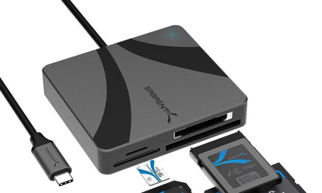SABRENT introduces USB-C Multi-Card Reader for CFexpress Type B, CFast 2.0, and microSD/SD cards (CR-C4PM)
