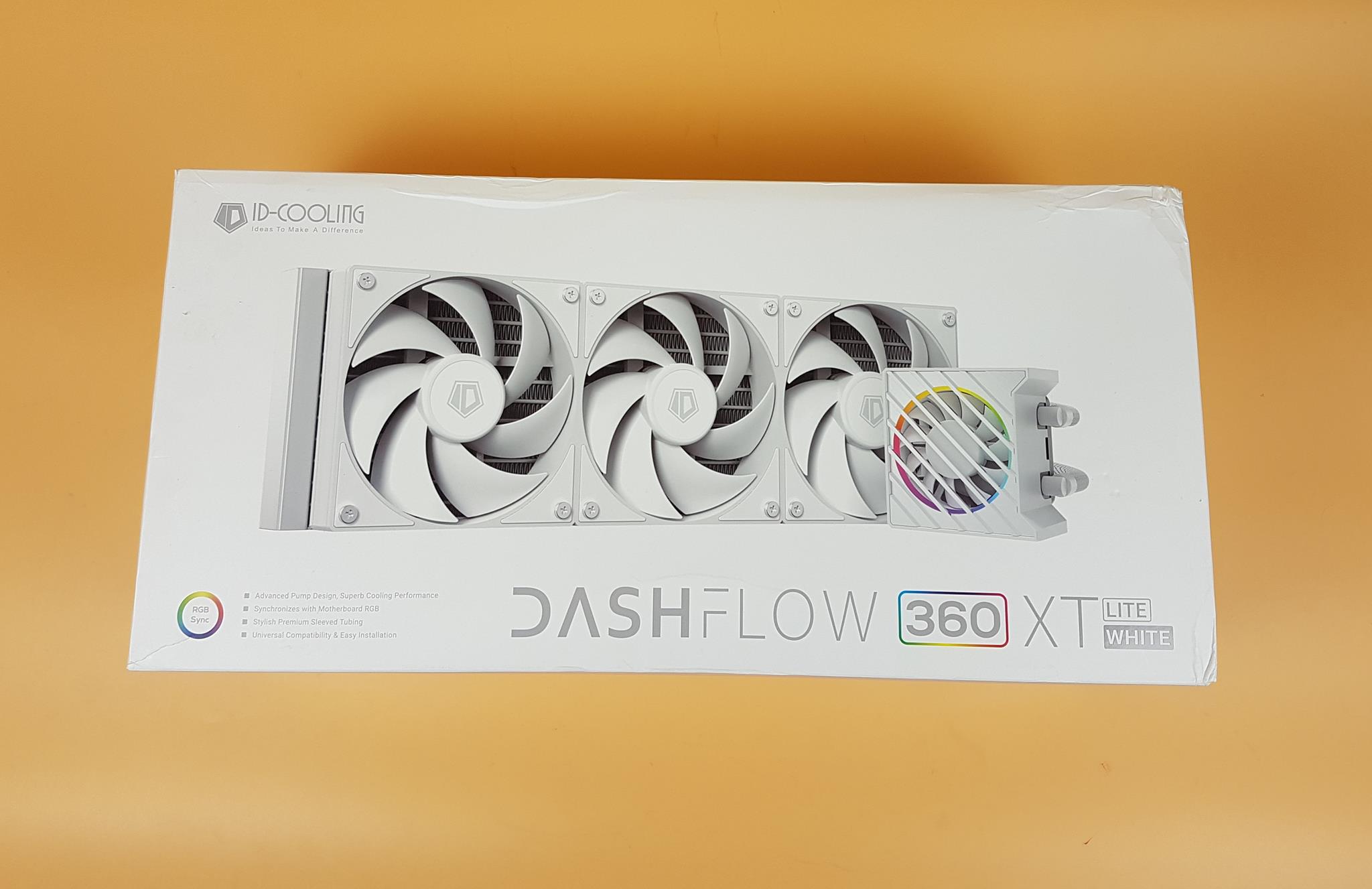 ID-COOLING DASHFLOW 360 XT LITE WHITE packaging