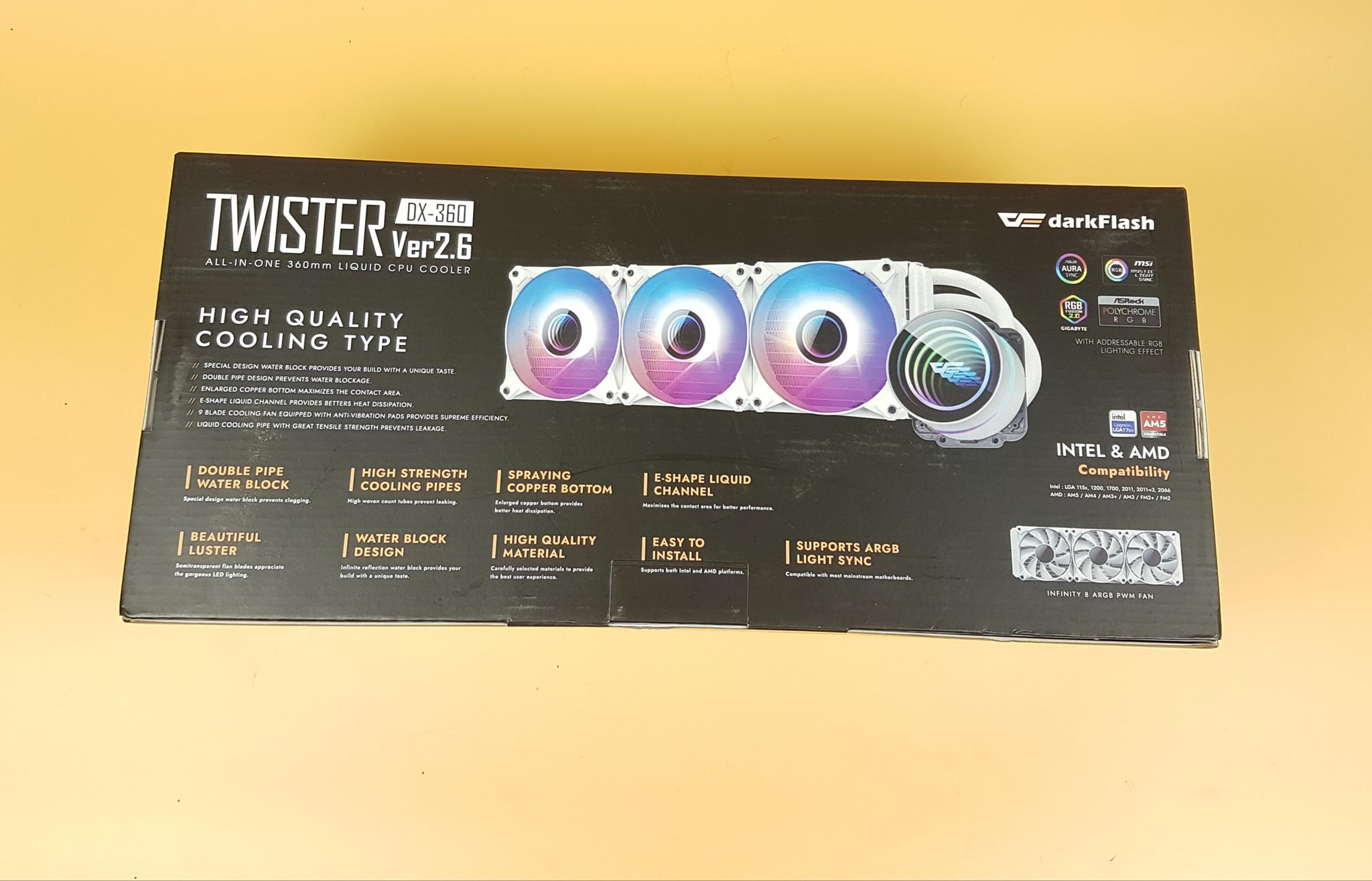 darkFlash Twister 2.6 DX360 White Packing Box 2