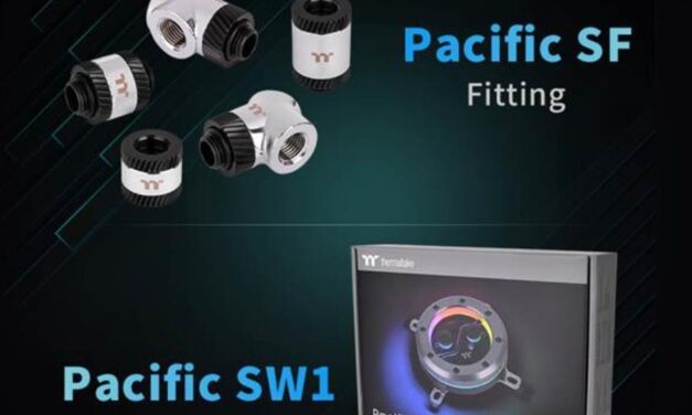 Thermaltake Launches the Pacific SW1 Plus CPU Water Block & Pacific SF Fittings — Silver Black