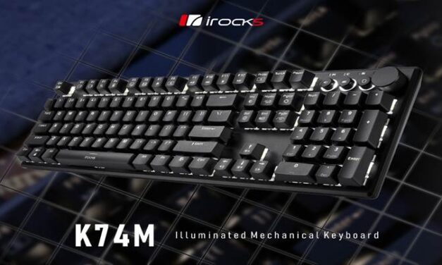 iRocks Launches K74M Mechanical Keyboard with Backlight and Hot-Swappable Switches
