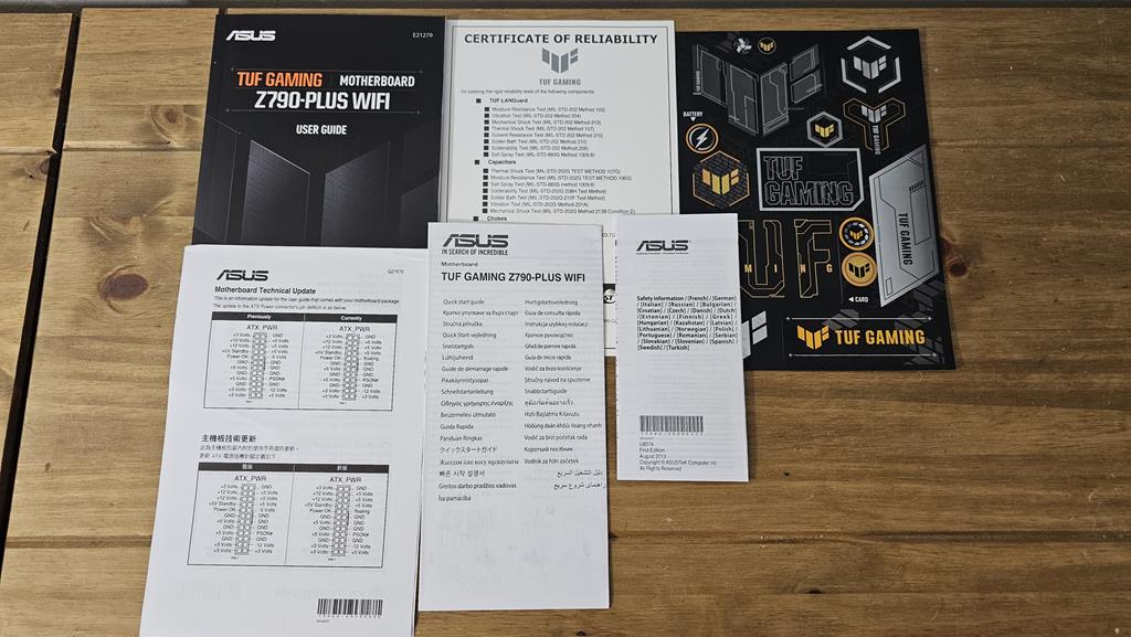 asus tuf gaming z790 plus wifi manuals